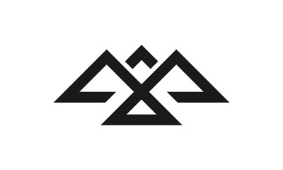 Mountain Freedom Logo Negative space eagle