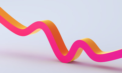 Poster - Abstract 3d render, minimalistic background, modern graphic design