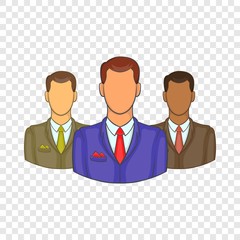 Poster - Avatars men icon in cartoon style isolated on background for any web design 