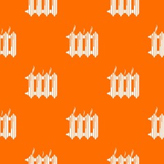 Poster - Cast-iron battery pattern vector orange for any web design best