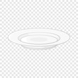 Soup plate icon in cartoon style isolated on background for any web design 