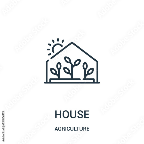 greenhouse icon vector from agriculture collection Tableau sur Toile