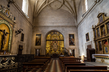 Wall Mural - Sept 2018 - Segovia, Castilla y Leon, Spain - A small chapel inside of Segovia  Cathedral. It was the last gothic style cathedral built in Spain, during the sixteenth century.