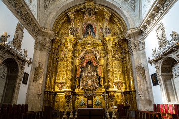 Wall Mural - Sept 2018 - Segovia, Castilla y Leon, Spain - A small chapel inside of Segovia  Cathedral. It was the last gothic style cathedral built in Spain, during the sixteenth century.