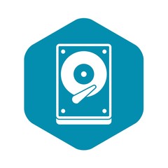 Poster - HDD icon in simple style isolated vector illustration