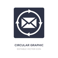 Poster - circular graphic icon on white background. simple element illustration from web concept.