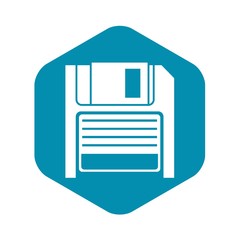 Poster - Magnetic diskette icon in simple style isolated vector illustration