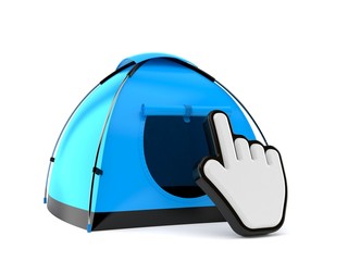 Sticker - Tent with web cursor