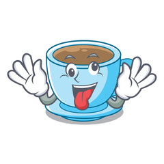 Sticker - Crazy milk tea isolated with the mascot