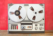 vintage reel to reel tape recorder, nostalgic audio gear