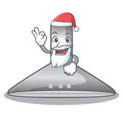 Poster - Santa kitchen hood cartoon the for cooking