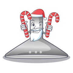 Sticker - Santa with candy kitchen hood cartoon the for cooking