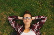 © Jacob Lund - Female student relaxing at campus