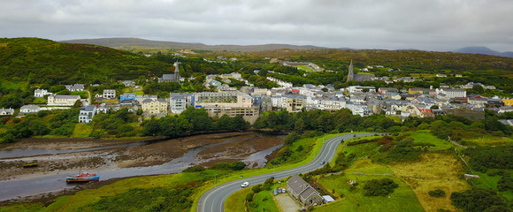 Wall Mural - The Irish town of Clifden in the county of Galway in Irish republic
