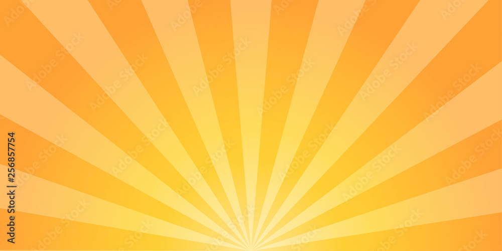 Sun burst background. Sun rays background. Retro abstraction. Comic design. Sunrise Sunset. vector