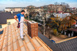 roof master near the chimney