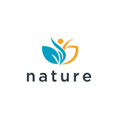 Poster - Logos of green leaf ecology nature element vector icon