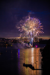 Fireworks Over Water