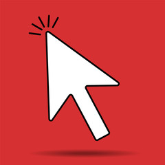 Poster - Cursor icon click. Vector illustration.