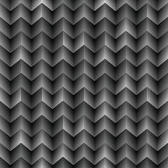 Wall Mural - Abstract dark seamless background pattern with rhomboids.Vector 3D graphic illustration in grayscale.