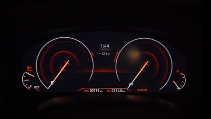 Dashboard on BMW 3