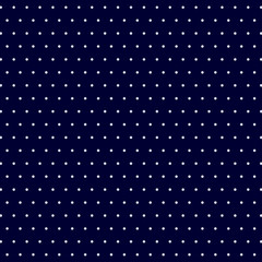 Poster - Abstract white doted on blue background seamless pattern.