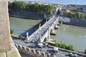 Wall Mural - Bridge in Rome, Italy