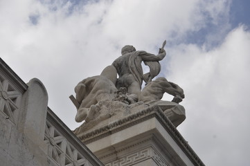 Canvas Print - Monument in Rome, Italy