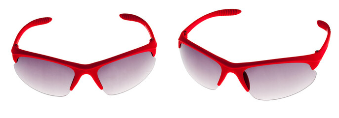 different sunglasses isolated