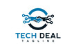 tech deal logo design template element