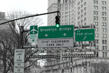 Fototapeta Nowy York - Brookling Bridge New York Harbor