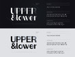 Simple minimal fonts with shadow paper cut style. Alphabet modern typography corporate, identity. Vector Illustration
