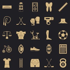Wall Mural - Kettlebell icons set. Simple set of 25 kettlebell vector icons for web for any design