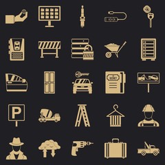 Poster - Wrench icons set. Simple set of 25 wrench vector icons for web for any design