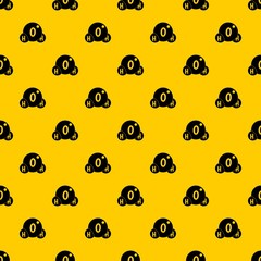 Poster - Water molecule pattern seamless vector repeat geometric yellow for any design