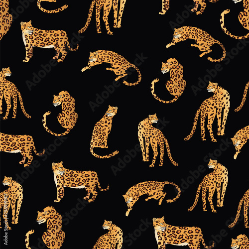 Fotomural leopard pattern illustration