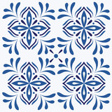 blue tile pattern illustration