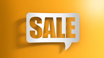 Poster - Speech bubble with Sale