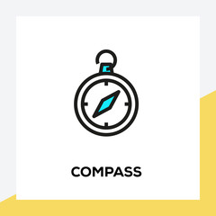 Poster - COMPASS LINE ICON SET