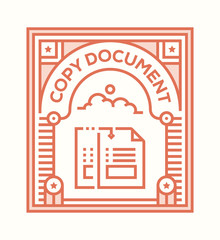 Poster - COPY DOCUMENT ICON CONCEPT