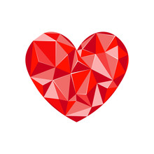  Red Diamond Heart. 