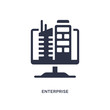 enterprise icon on white background. Simple element illustration from marketing concept.