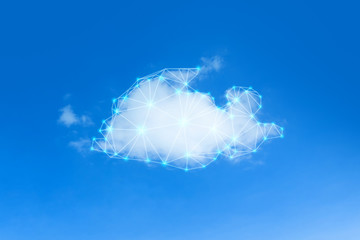 Fototapete - Cloud network
