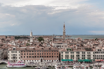 Horizonte de Venecia visto desde arriba