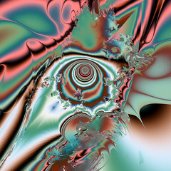 Poster - fractal volcano