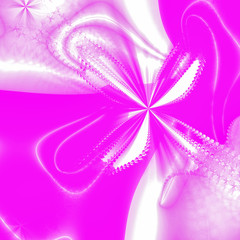 Poster - flower fractal abstract drawing