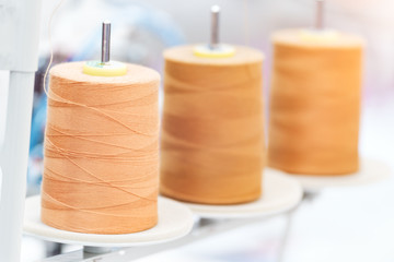Aufkleber - Colorful reels of threads. Background