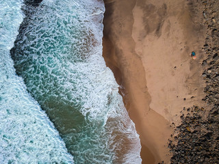 Amazing sandy beach. Aerial view.