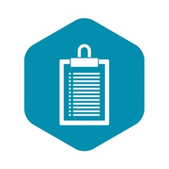 Poster - Document plan icon in simple style isolated on white background. Certificate symbol