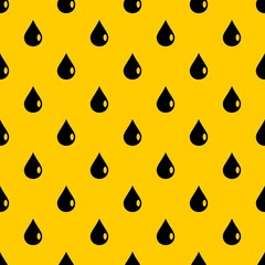 Poster - Drop pattern seamless vector repeat geometric yellow for any design